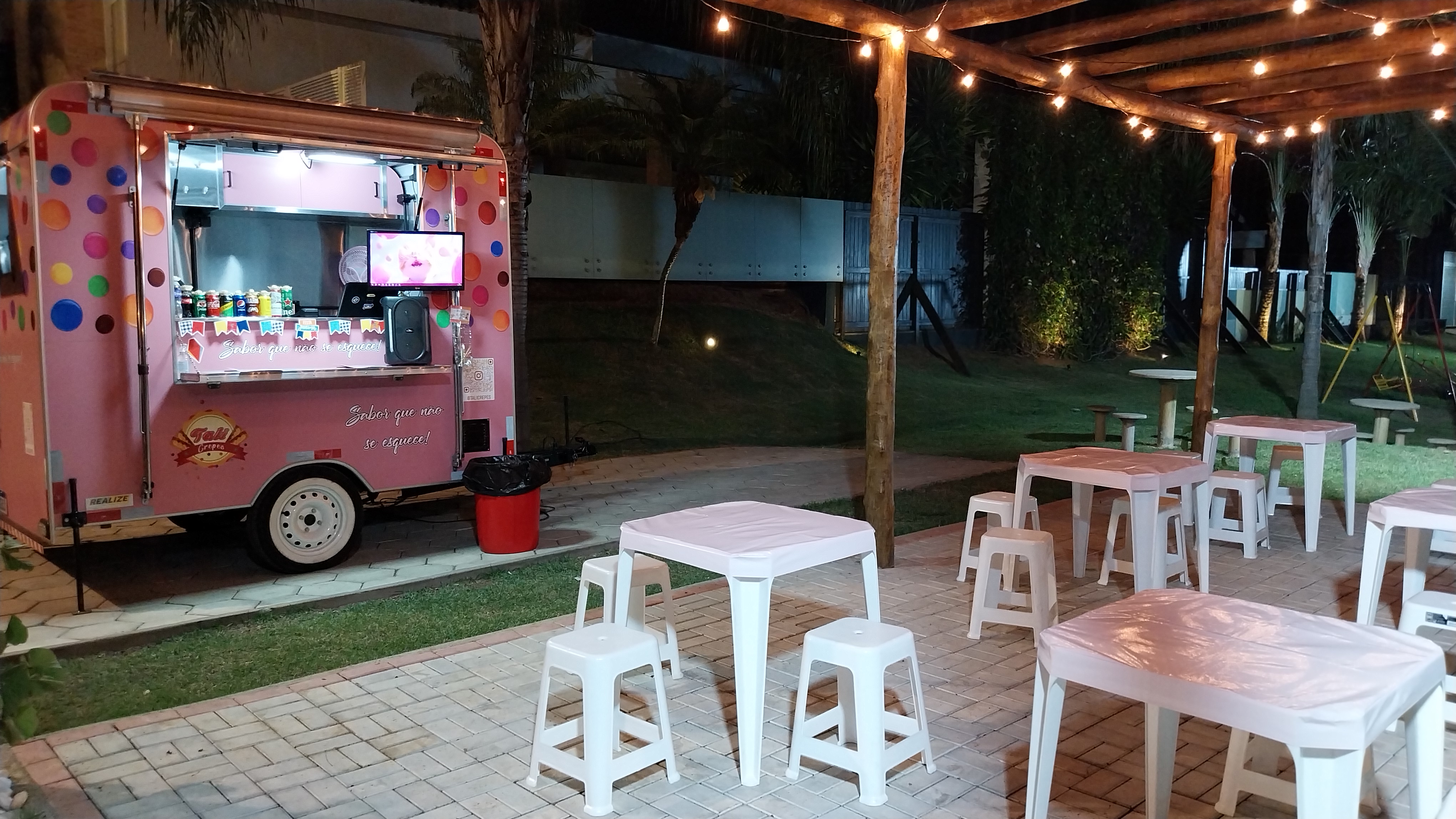 Estrutura do Food Truck em Evento Fechado